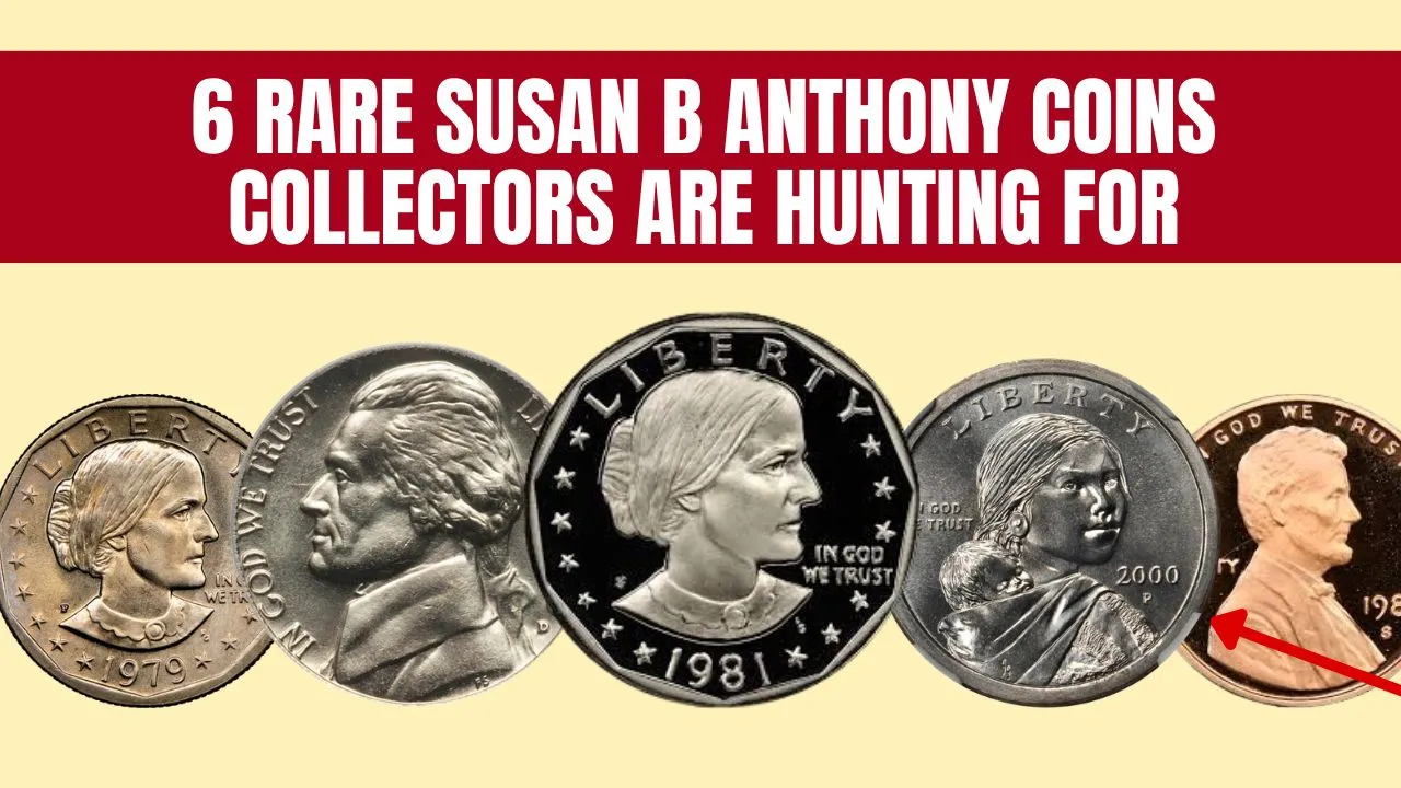 6 Rare Susan B Anthony Coins